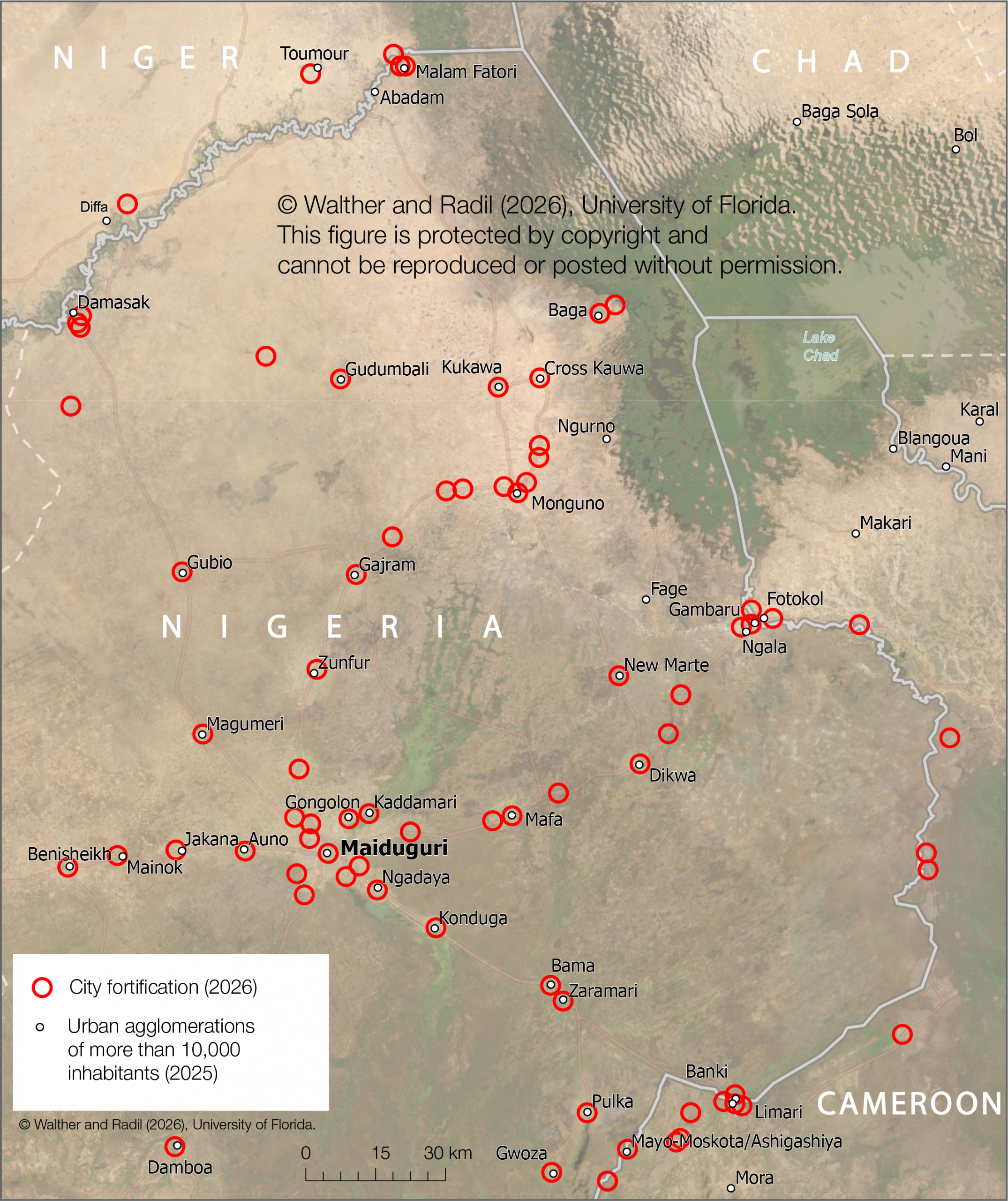 map of trenches in nigeria
